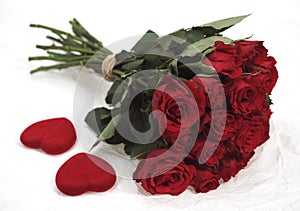 Red Roses for Saint Valentine`s Day
