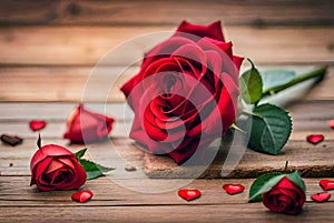 red roses on wooden background red rose on wood red rose on wooden background