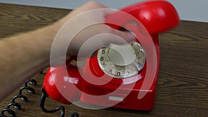 Red Rotary Phone