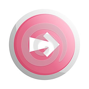 Red round button with next arrow symbol