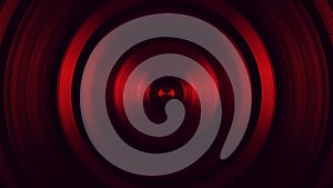 Red Round Circular Waves Tunnel VJ Loop Motion Background V1