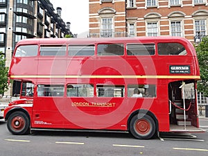 Red Routemaster bus