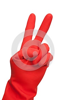 Red Rubber Glove