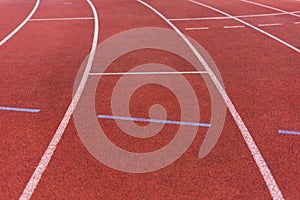 red rubber running track