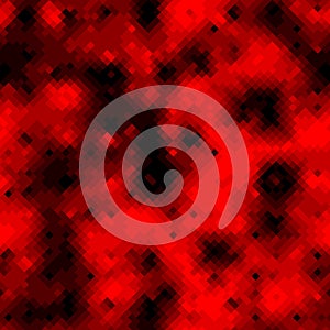 Red ruby halftones pixel clouds seamless pattern vector background texture