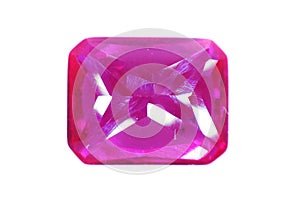 red ruby mineral gem isolated