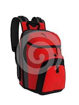 Red rucksack