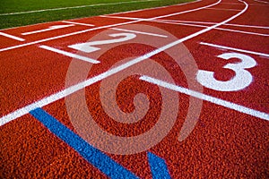 Red running sport track background and texture