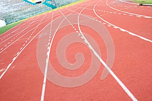 Red running track texture