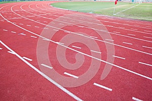 Red running track texture