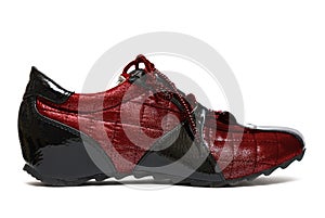 Red running womanish shoe