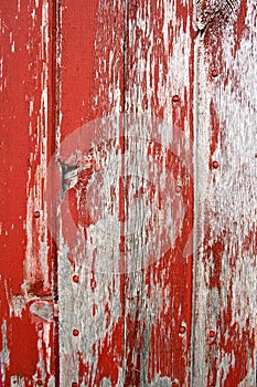 Red Rustic Barn Wood Background