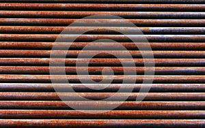 Red rusty iron pipe background texture