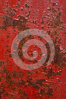 Red rusty wall background