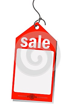 Red sale tag