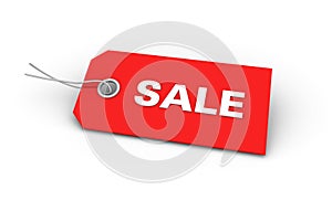 Red sale tag