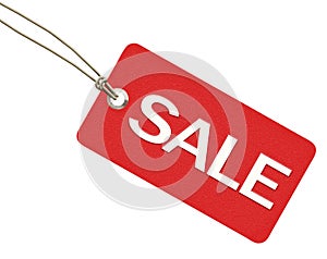 Red sale tag