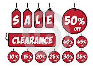 Red Sale Tag