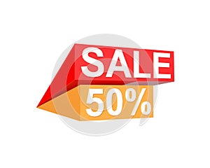 Red Sale and yellow 50 percent off