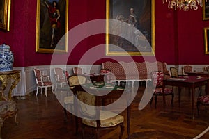 Red Salon Chateau de Chambord France