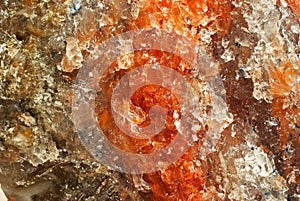 Red salt crystal background