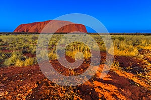 Uluru at blue hour