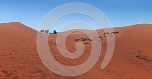 Red sand dunes in Mui Ne village, Vietnam