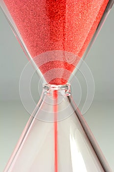 Red sand hourglass