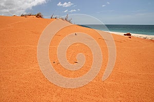 Red sandbank