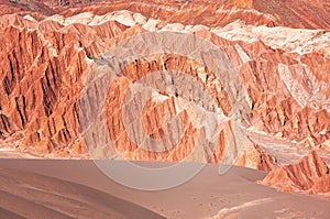 Red sandstone, Atacama desert, Chile