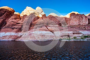 The red sandstone outcroppings