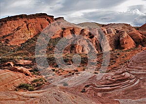 Red Sandstone Rock Formation at Valley of Fire