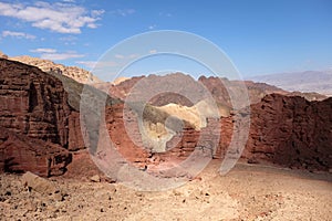 Scenic landscape in Eilat Mountains.