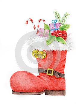 Red Santa`s Boot Boots