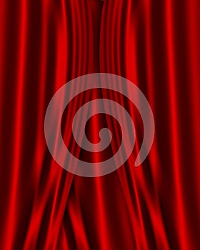 Red Satin fabric background