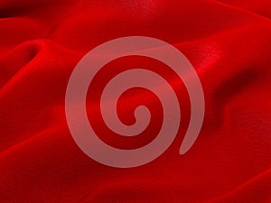 Red Satin Fabric