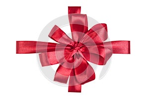 Red Satin Gift Ribbon Decorative Bow