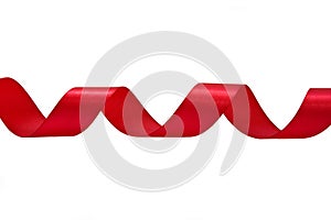 Red satin ribbon