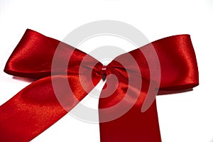 Red Satin Ribbon Bow