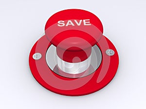 Red save button