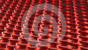 The Red scale for abstract Background 3d Rendering