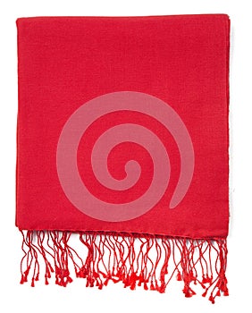 Red scarf or pashmina