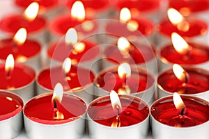 Red scented candles