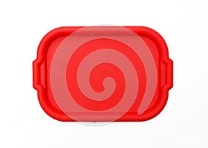 Red School Lunch Serving Tray / Plate