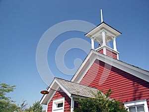 Red Schoolhouse Rural America c. 1900