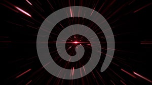 Red Sci-Fi Space Time Tunnel VJ Loop Motion Background