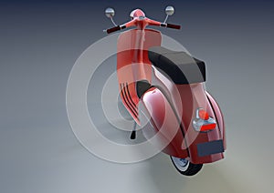 red scooter