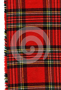 Red scottish plaid