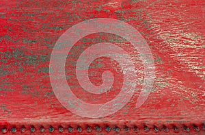 Red scratched metal background texture