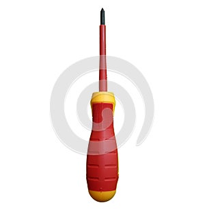 Red Screwdriver Isolated